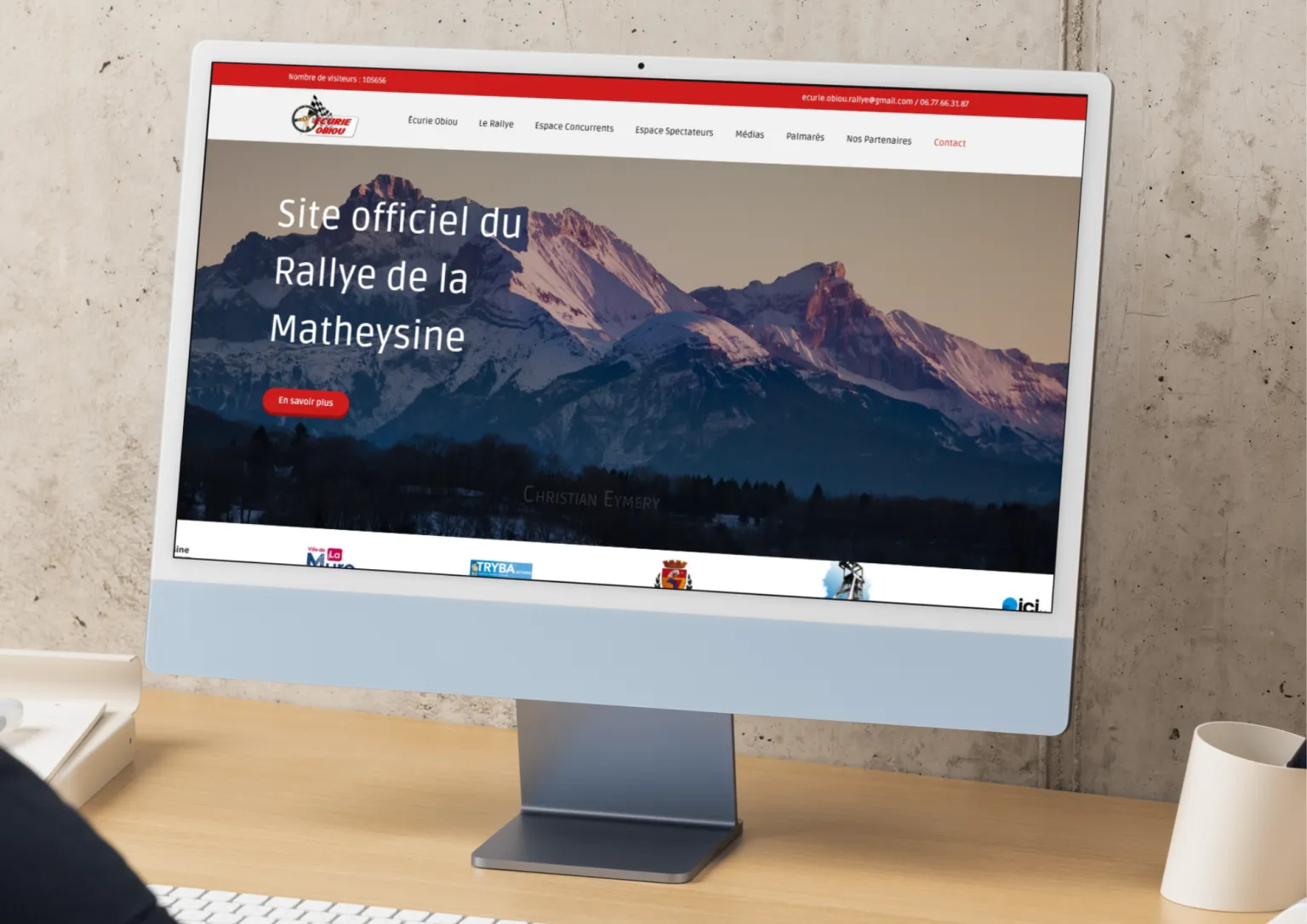 Page d'accueil du site du Rallye de la Matheysine
